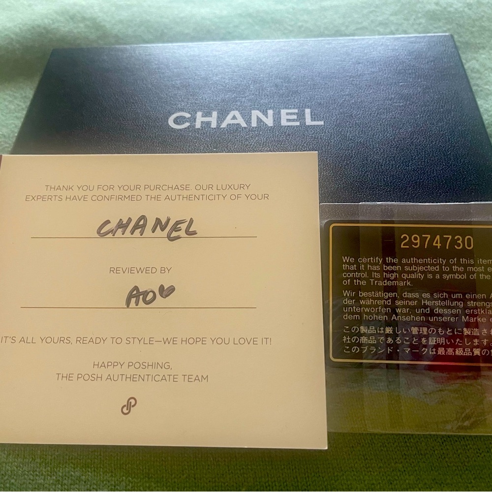 Chanel CC Caviar Vintage Leather Double Flap Wallet on a Chain!